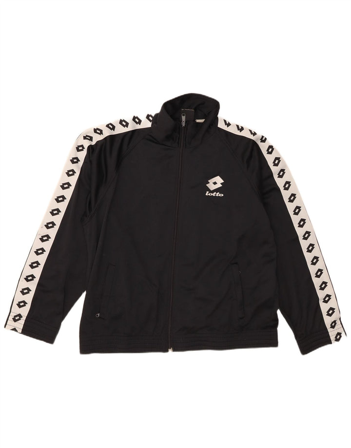 Giacca da tuta grafica da uomo Lotto Large Black Colourblock
