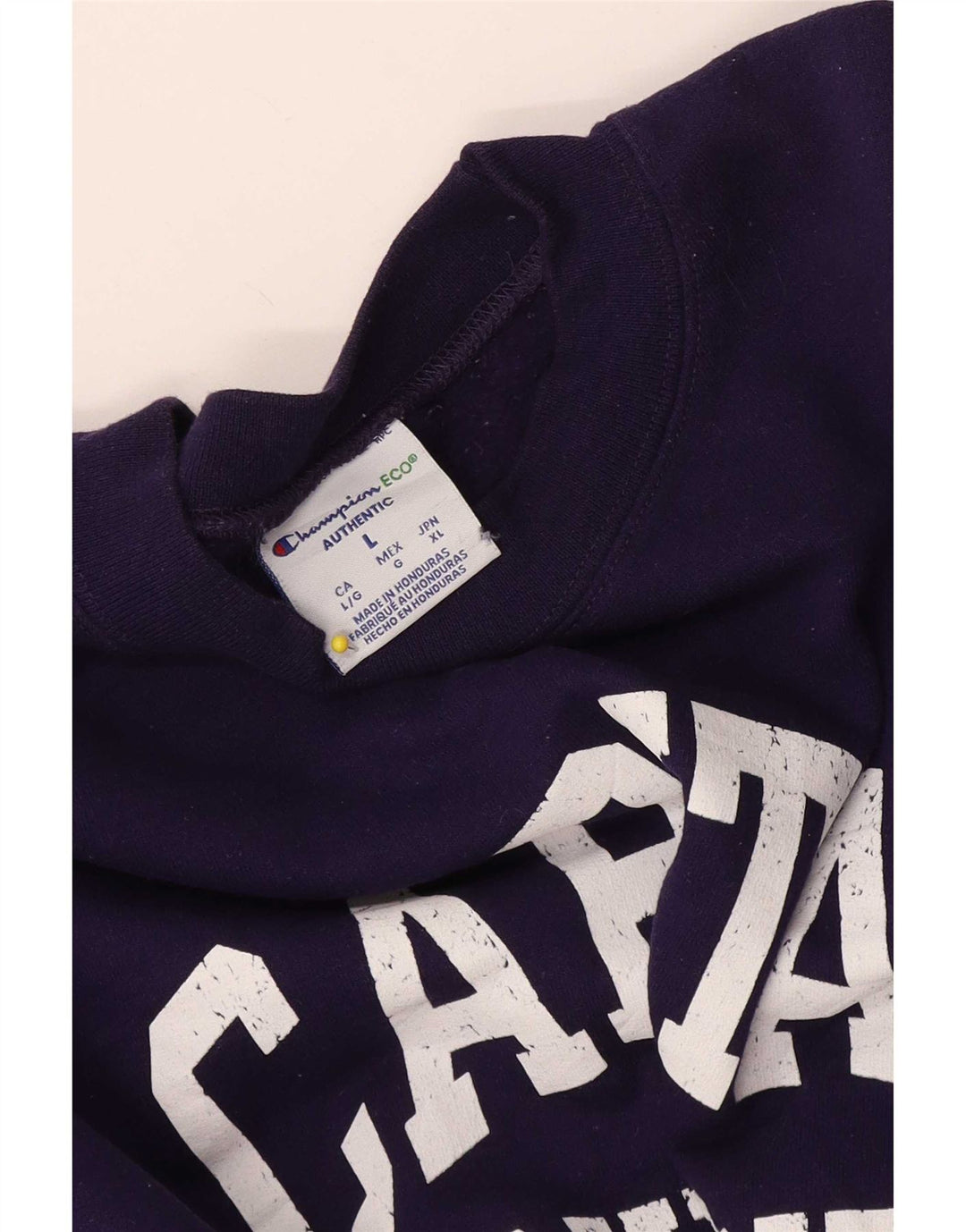Felpa grafica da uomo Champion, maglione grande viola
