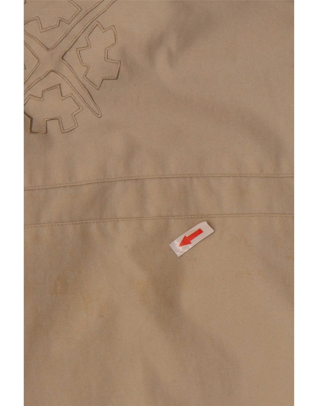 Exxtasy Giacca a vento da uomo vestibilità ampia UK 36 Small Beige Nylon