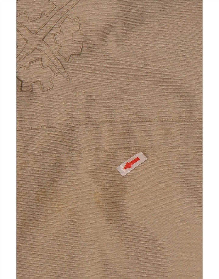 Exxtasy Giacca a vento da uomo vestibilità ampia UK 36 Small Beige Nylon
