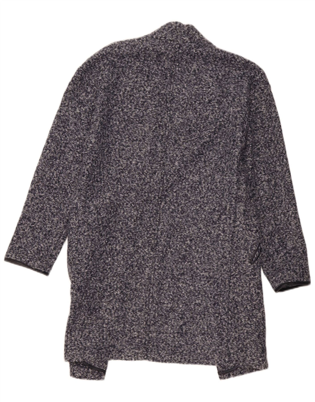 Soprabito aperto da donna Marks & Spencer UK 8 piccolo poliestere screziato blu navy