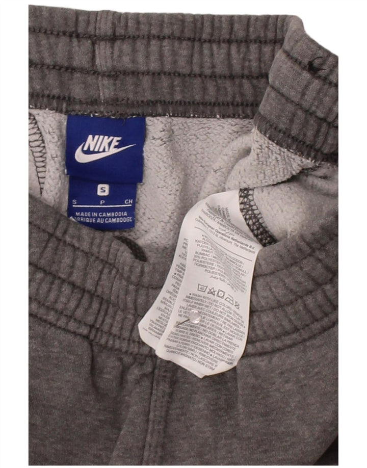 NIKE Mens Tracksuit Trousers Joggers Small  Grey Cotton