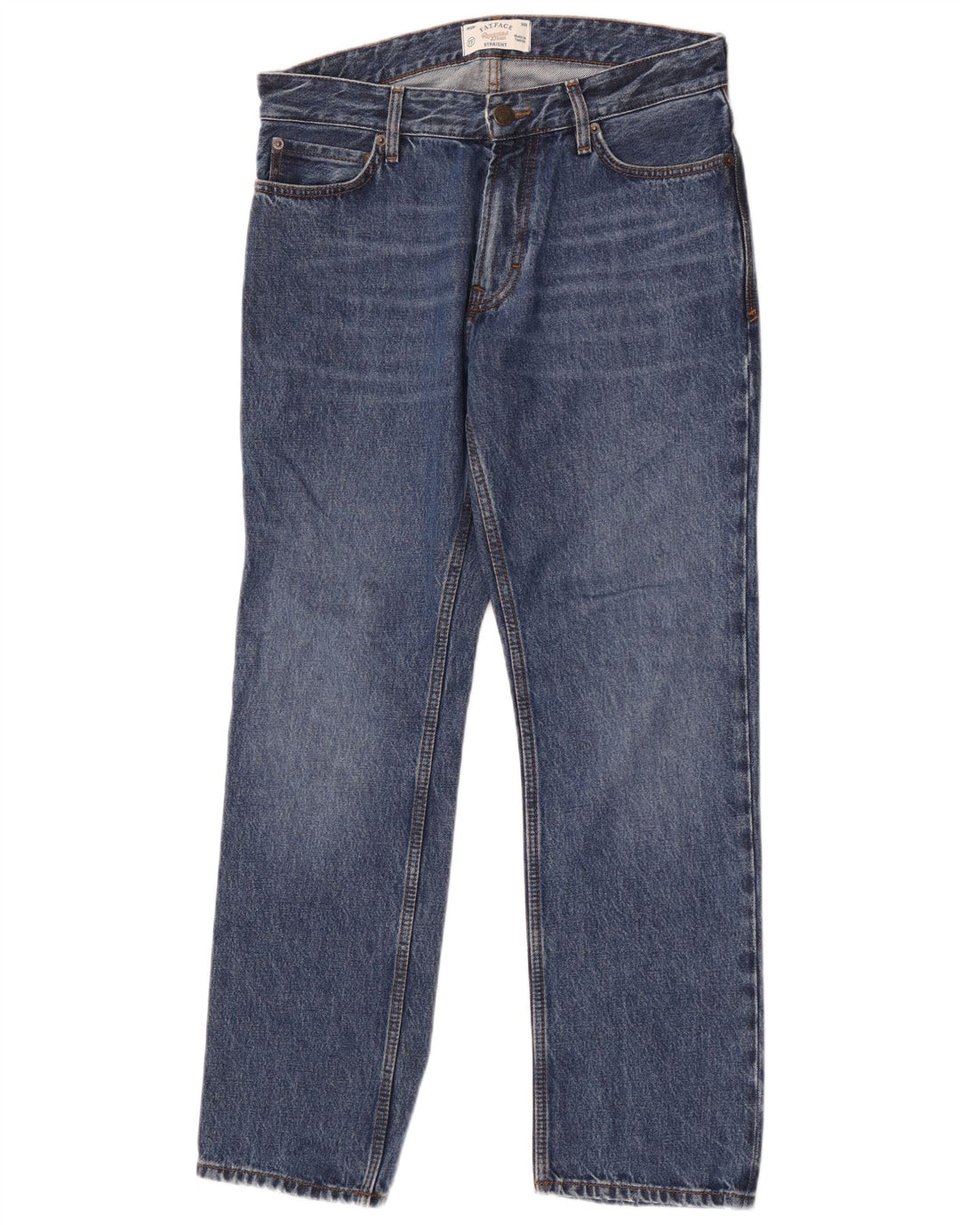 Jeans dritti da uomo Fat Face W30 L30 cotone blu