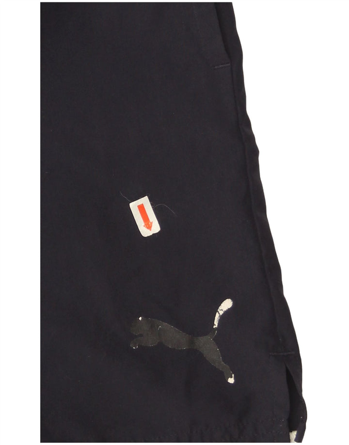 Pantaloncini sportivi da uomo Puma medi blu navy in poliestere