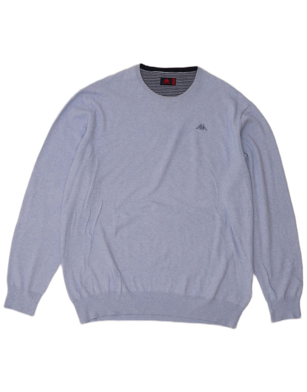 Maglione maglione girocollo da uomo Kappa 2XL cotone blu