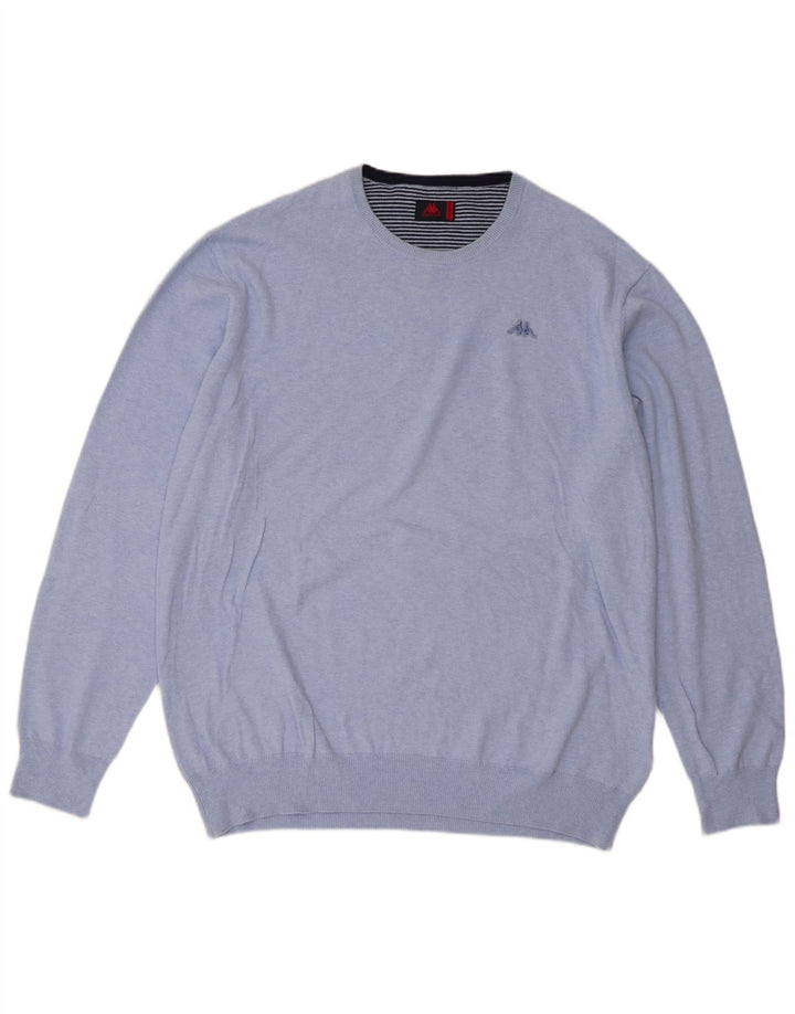 Maglione maglione girocollo da uomo Kappa 2XL cotone blu
