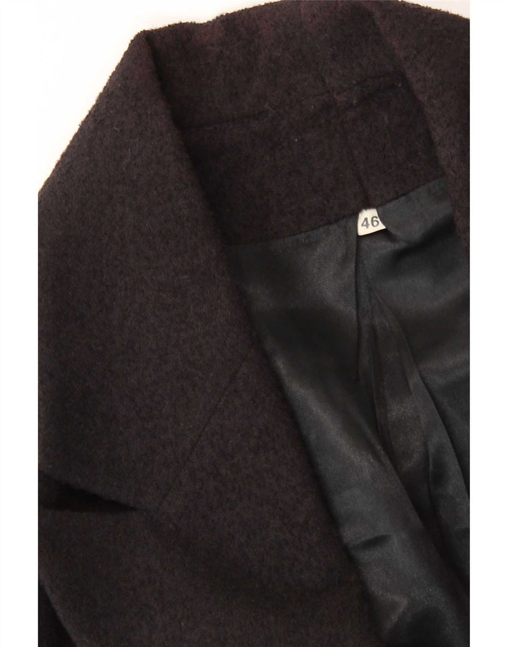 Giacca blazer vintage da donna a 1 bottone IT 46 grande nera