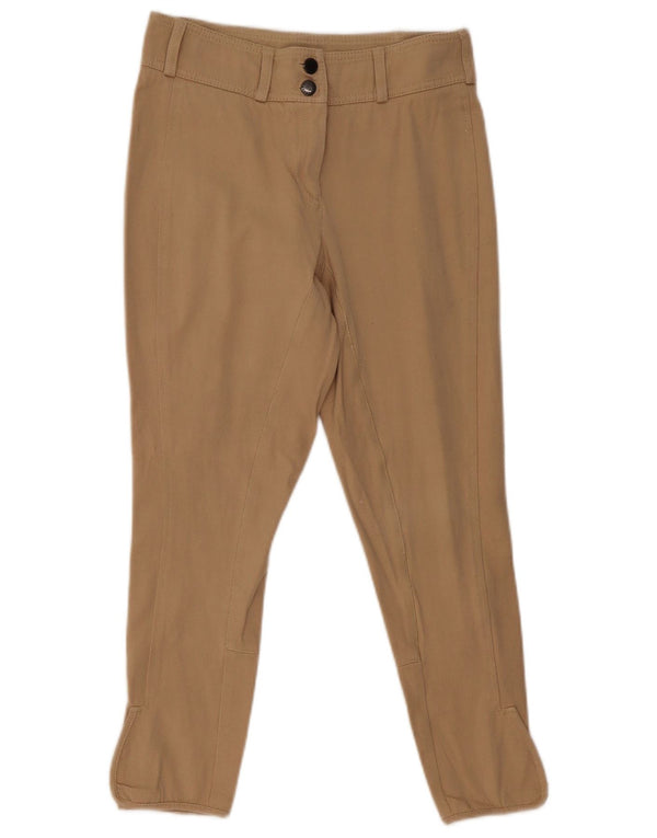 Pantaloni casual slim da donna Barbour UK 10 piccoli W30 L26 cotone beige