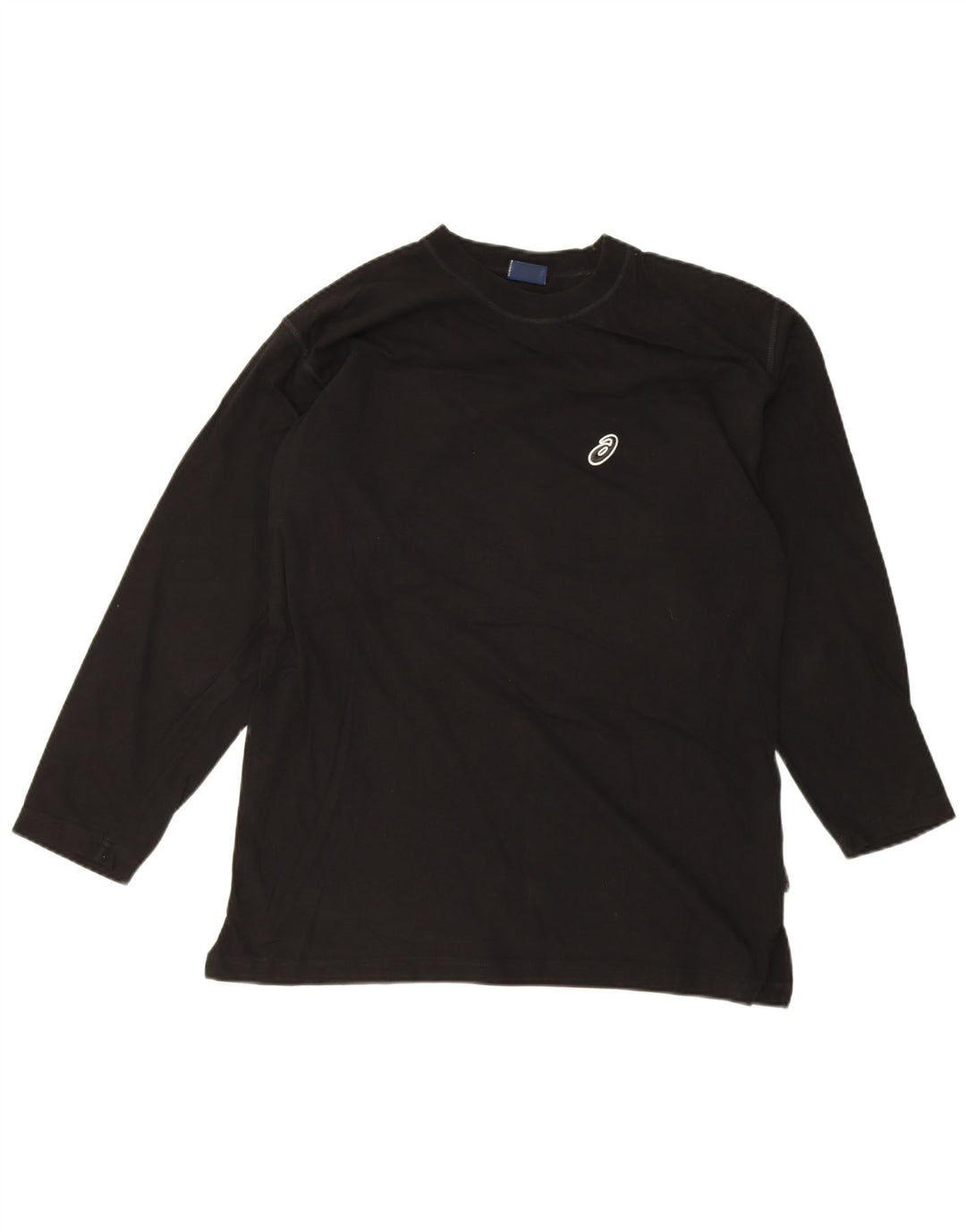 Top Asics Uomo Manica Lunga Large Nero Cotone