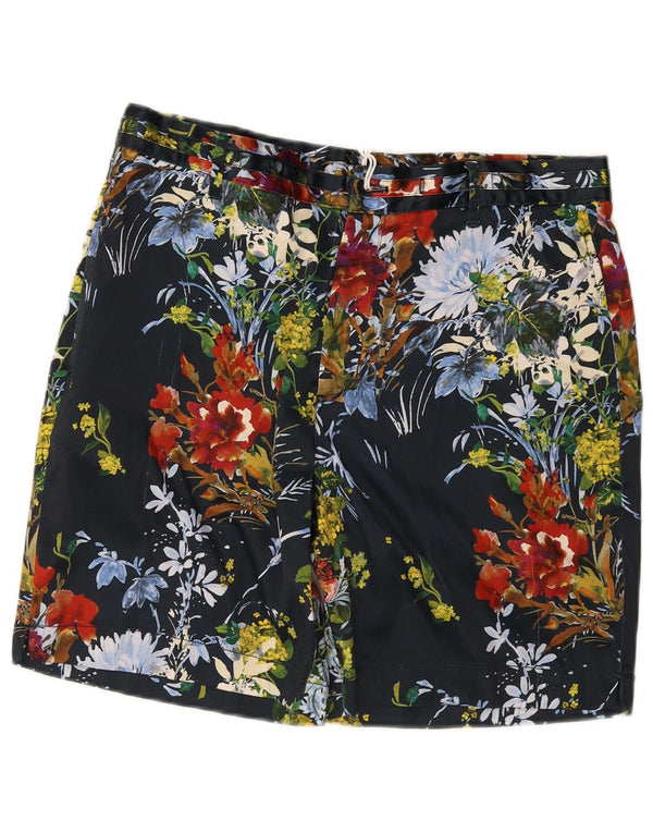 Pantaloncini chino hawaiani da uomo Zara EU 42 Large W32 floreale multicolore