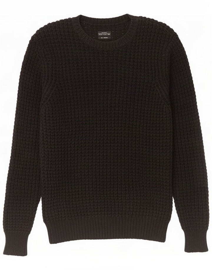Maglione da uomo con scollo a barchetta All Saints da uomo in cotone nero medio