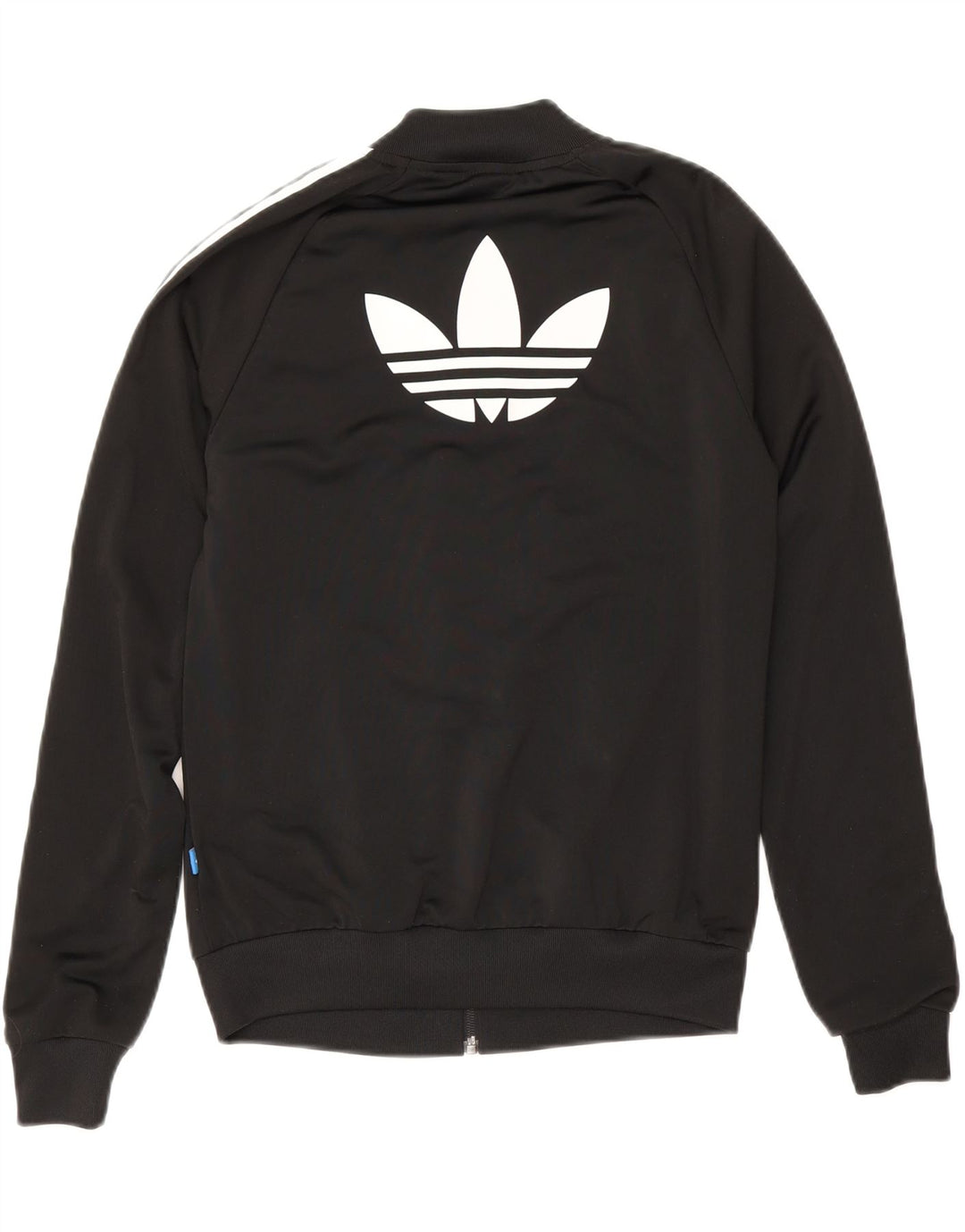 Giacca da ginnastica grafica da donna Adidas UK 6 XS poliestere nero