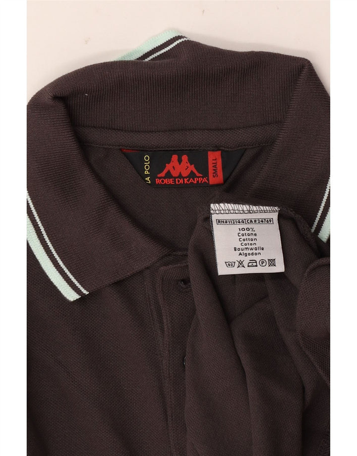 Polo Kappa Uomo Small Marrone Cotone