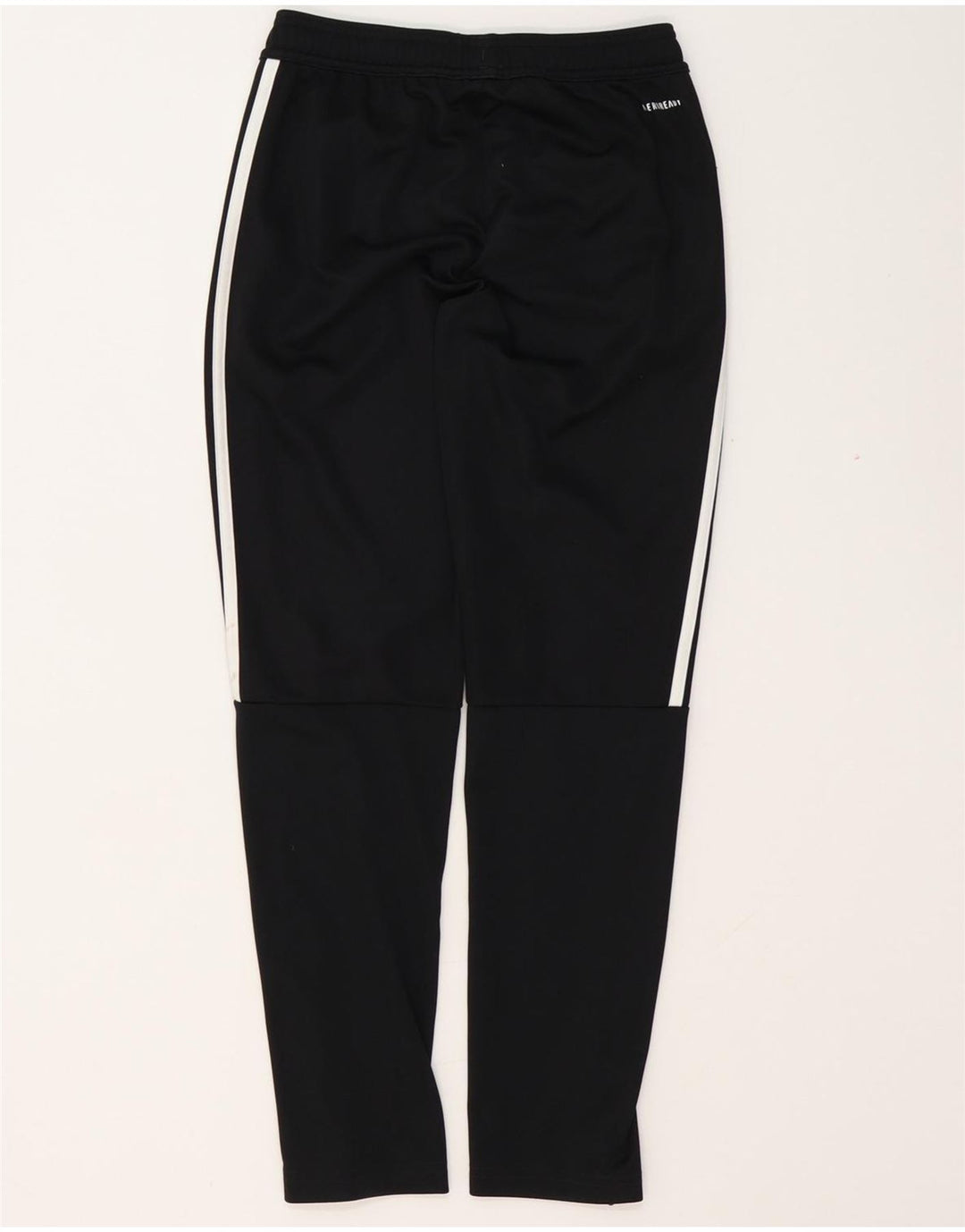 ADIDAS Boys Aeroready Tracksuit Trousers 11-12 Years Black Polyester