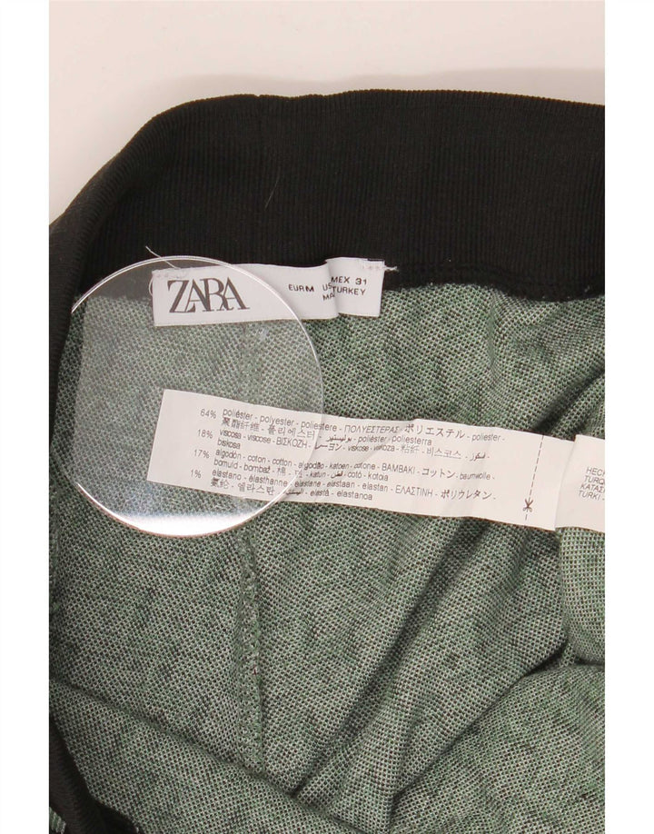 Pantaloni da tuta da uomo Zara Joggers Poliestere geometrico verde medio