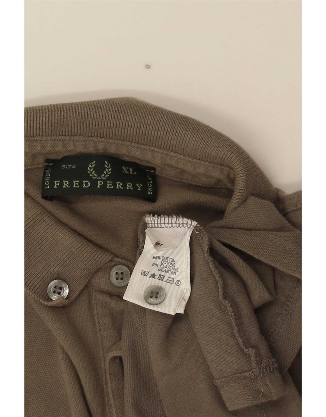 Polo da uomo Fred Perry XL in cotone grigio