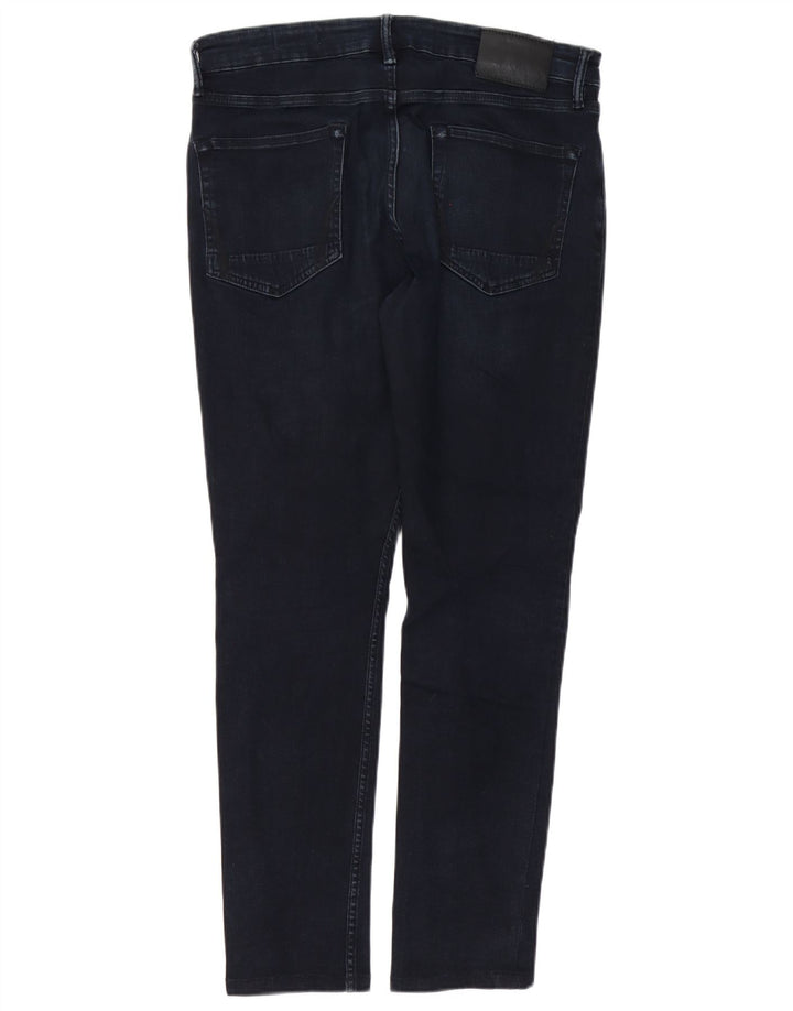 Jeans slim a sigaretta da uomo ALL SAINTS W32 L29 cotone blu navy