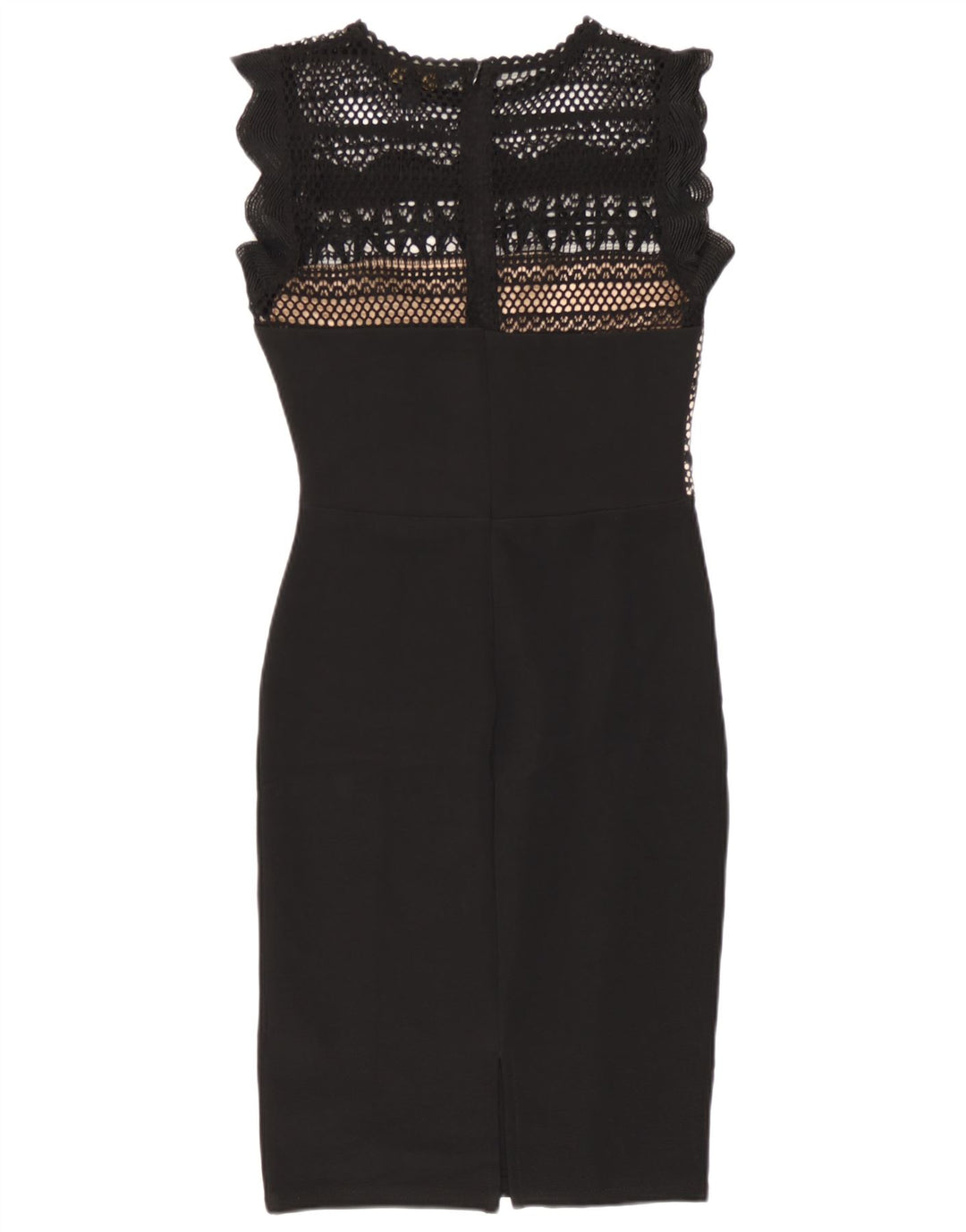 Abito tubino senza maniche da donna Lipsy UK 8 piccolo poliestere nero