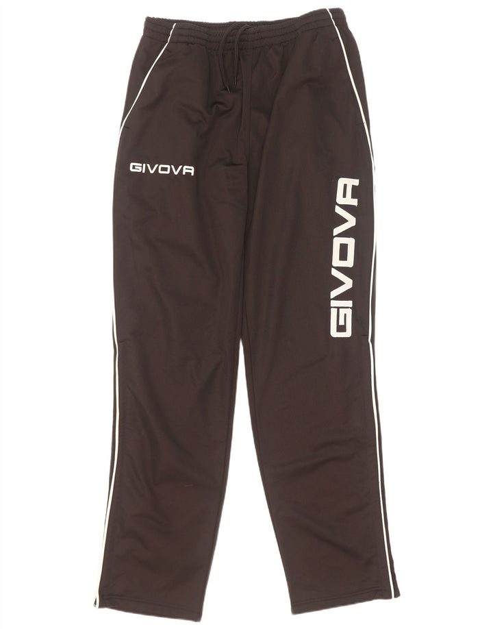 Pantaloni da tuta grafici da uomo Givova grandi in poliestere nero