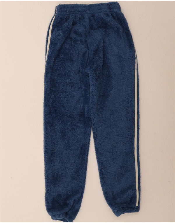 Pantaloni da tuta da donna in pile Adidas Joggers UK 4 XS poliestere blu