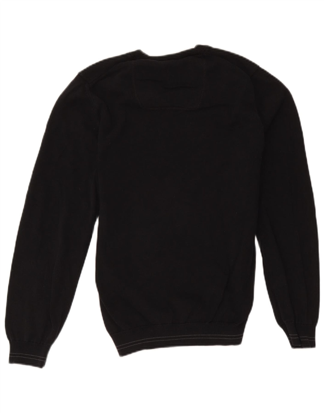 Maglione da uomo con scollo a V Hugo Boss piccolo cotone nero