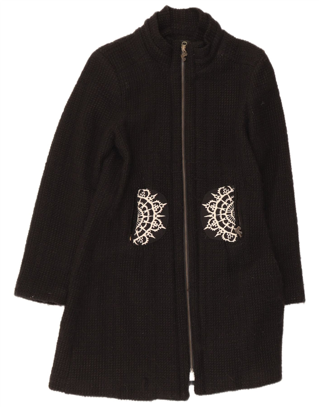 Soprabito da donna Desigual EU 42 Large Black Paisley acrilico