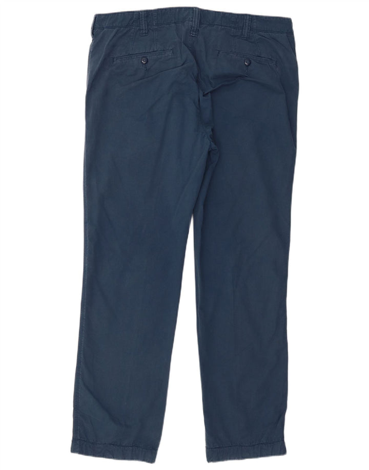 Pantaloni chino dritti da uomo Marks & Spencer W36 L29 cotone blu