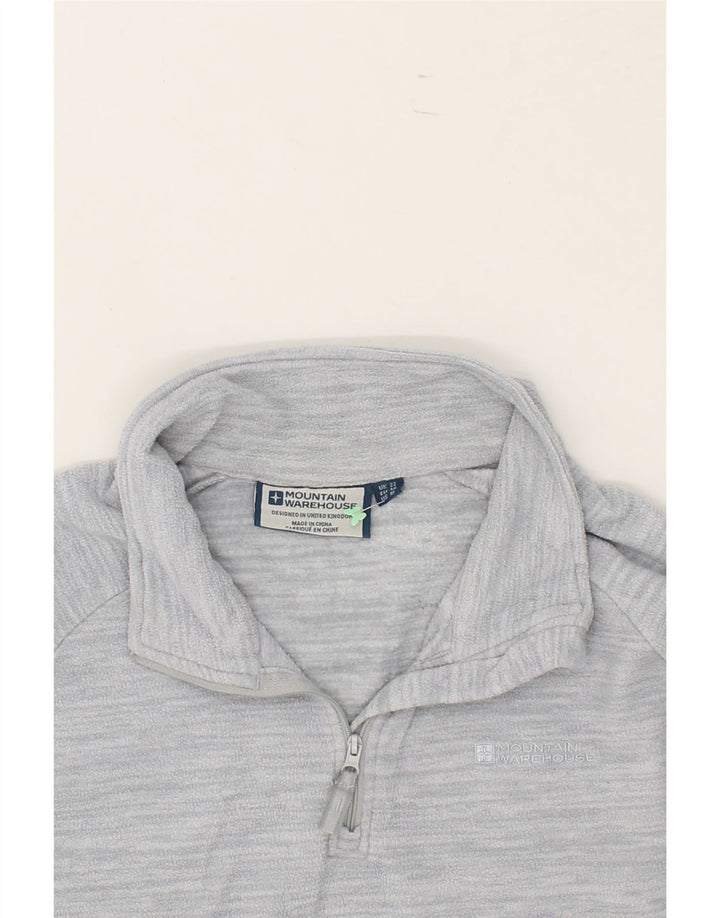 MOUNTAIN WAREHOUSE Womens Zip Neck Fleece Jumper UK 22 3XL Grey Polyester Vintage Mountain Warehouse and Second-Hand Mountain Warehouse from Messina Hembry 