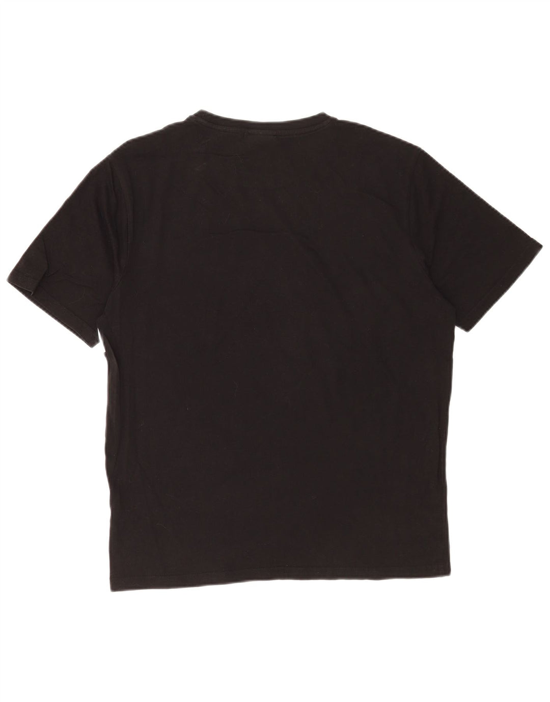 T-shirt grafica da uomo Ellesse Top in cotone color block medio nero