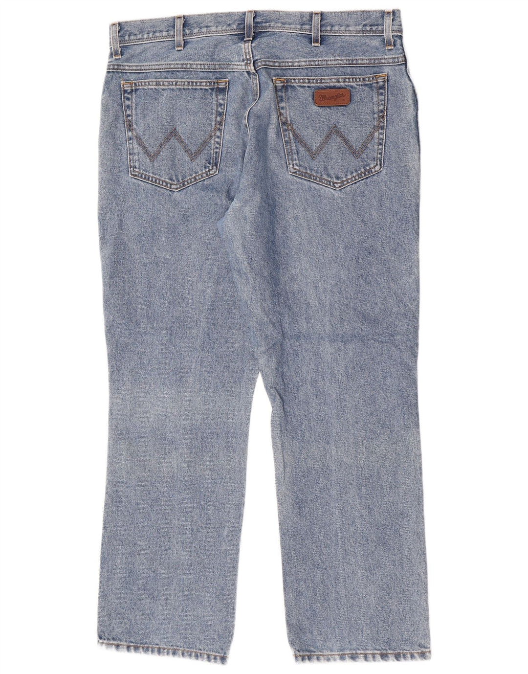 Jeans dritti da uomo Wrangler vestibilità regolare W38 L30 cotone blu