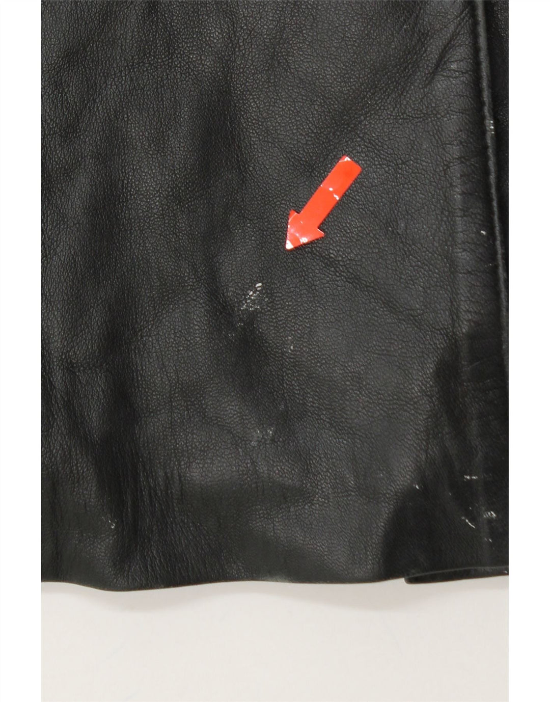 VINTAGE Womens Leather Coat UK 12 Medium Black Leather Vintage Vintage and Second-Hand Vintage from Messina Hembry 