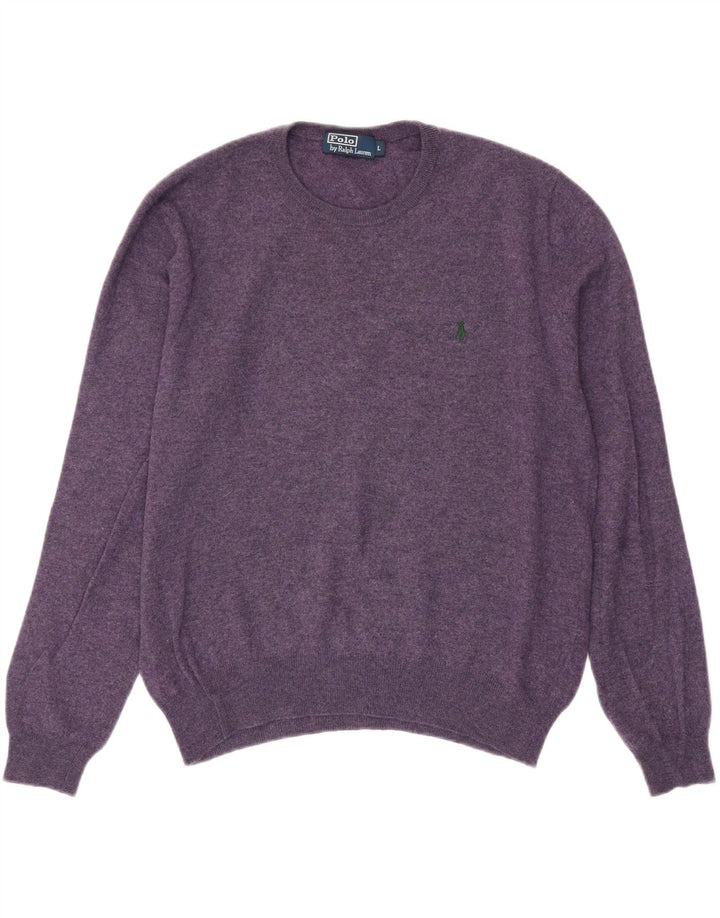 POLO RALPH LAUREN Maglione maglione girocollo da uomo grande viola screziato
