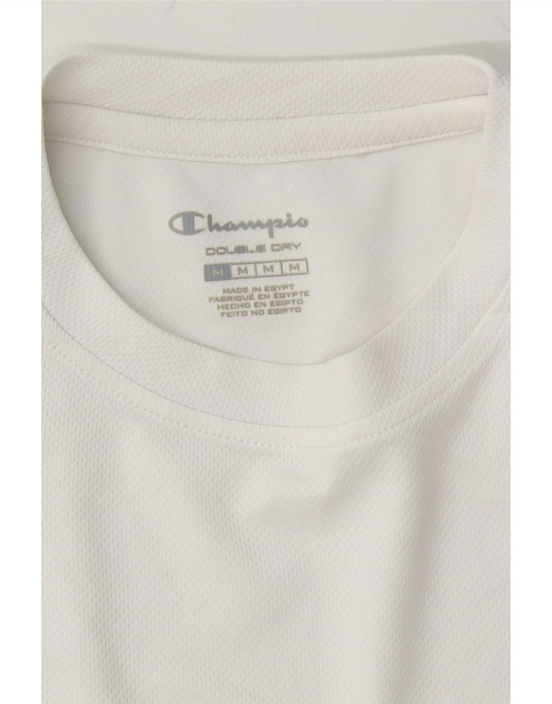 CHAMPION Mens Graphic T-Shirt Top Medium White Polyester