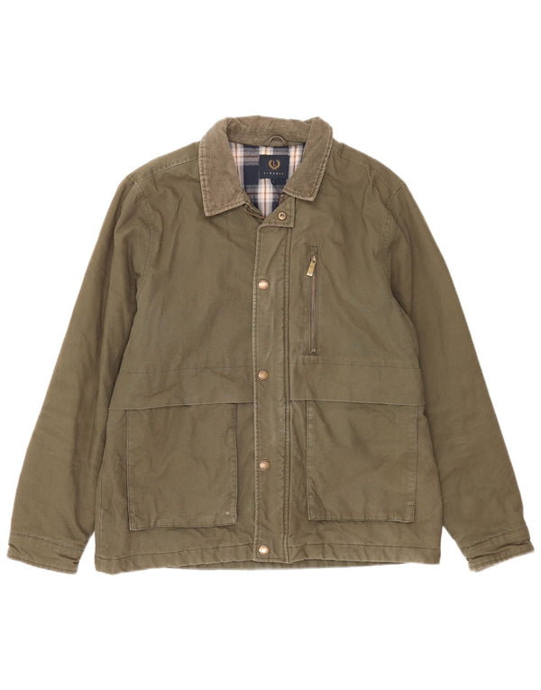 Giacca utility da uomo Lincoln UK 40 grande cotone kaki