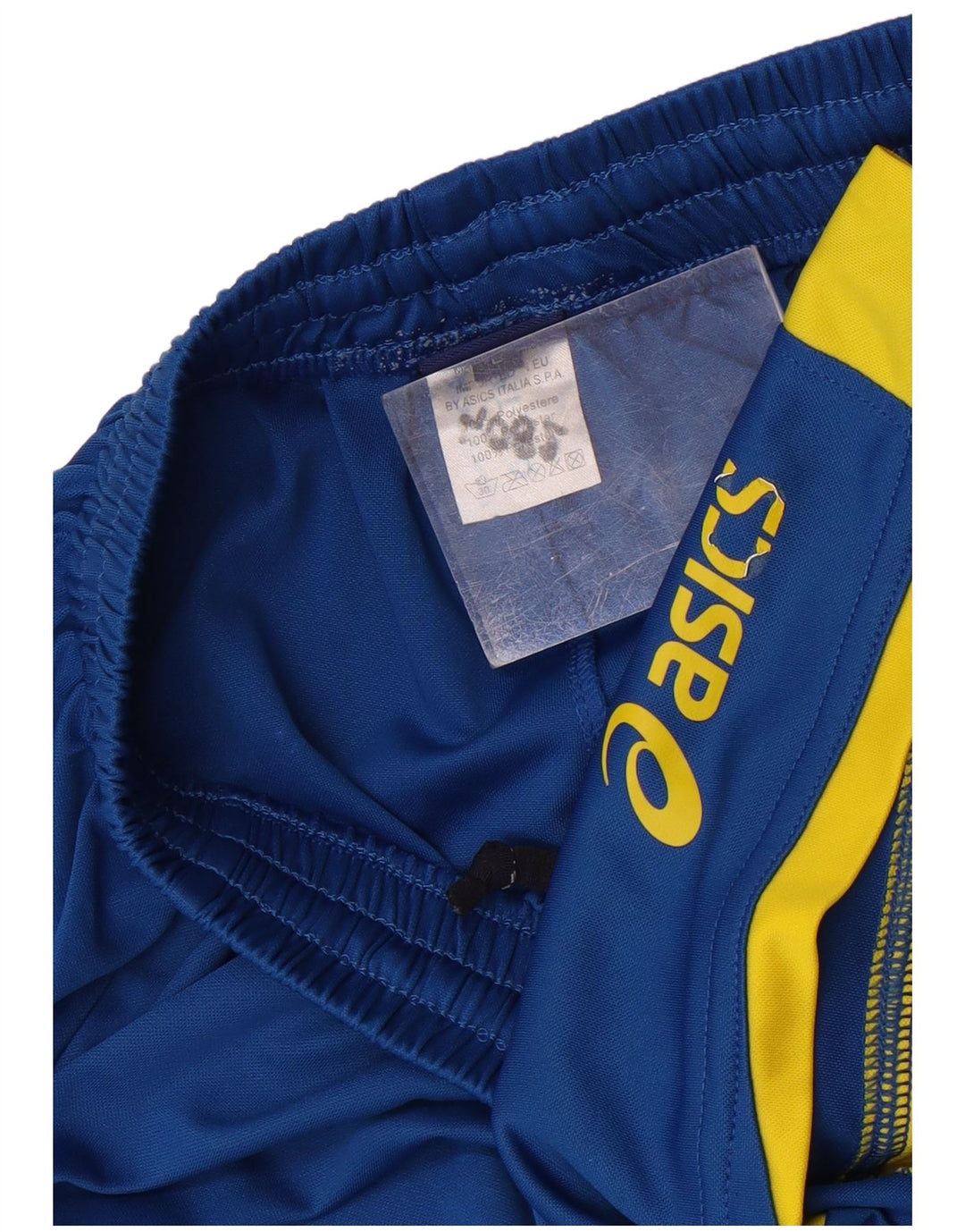 Asics Pantaloncini sportivi da ragazzo 11-12 anni Large Blu Colourblock in poliestere