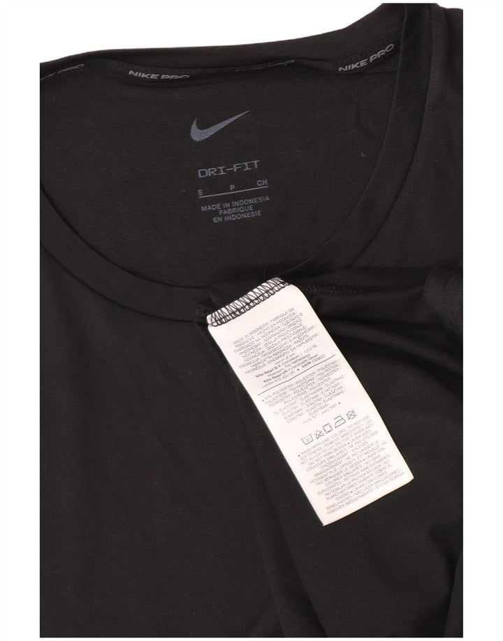 T-shirt Nike Dri Fit da uomo, piccola, in poliestere nero