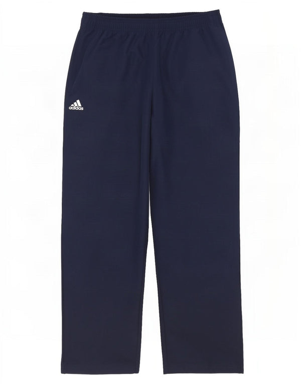 Pantaloni da tuta grafica da uomo Adidas Large in poliestere blu navy