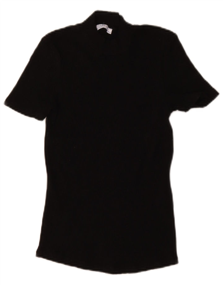T-shirt Zara da donna Top UK 8 Small Nera