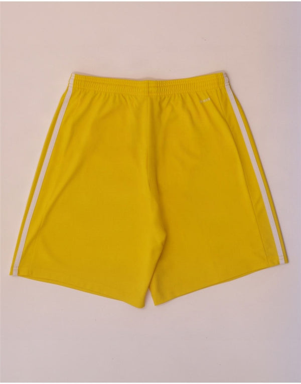 Pantaloncini sportivi da uomo Adidas medio poliestere giallo