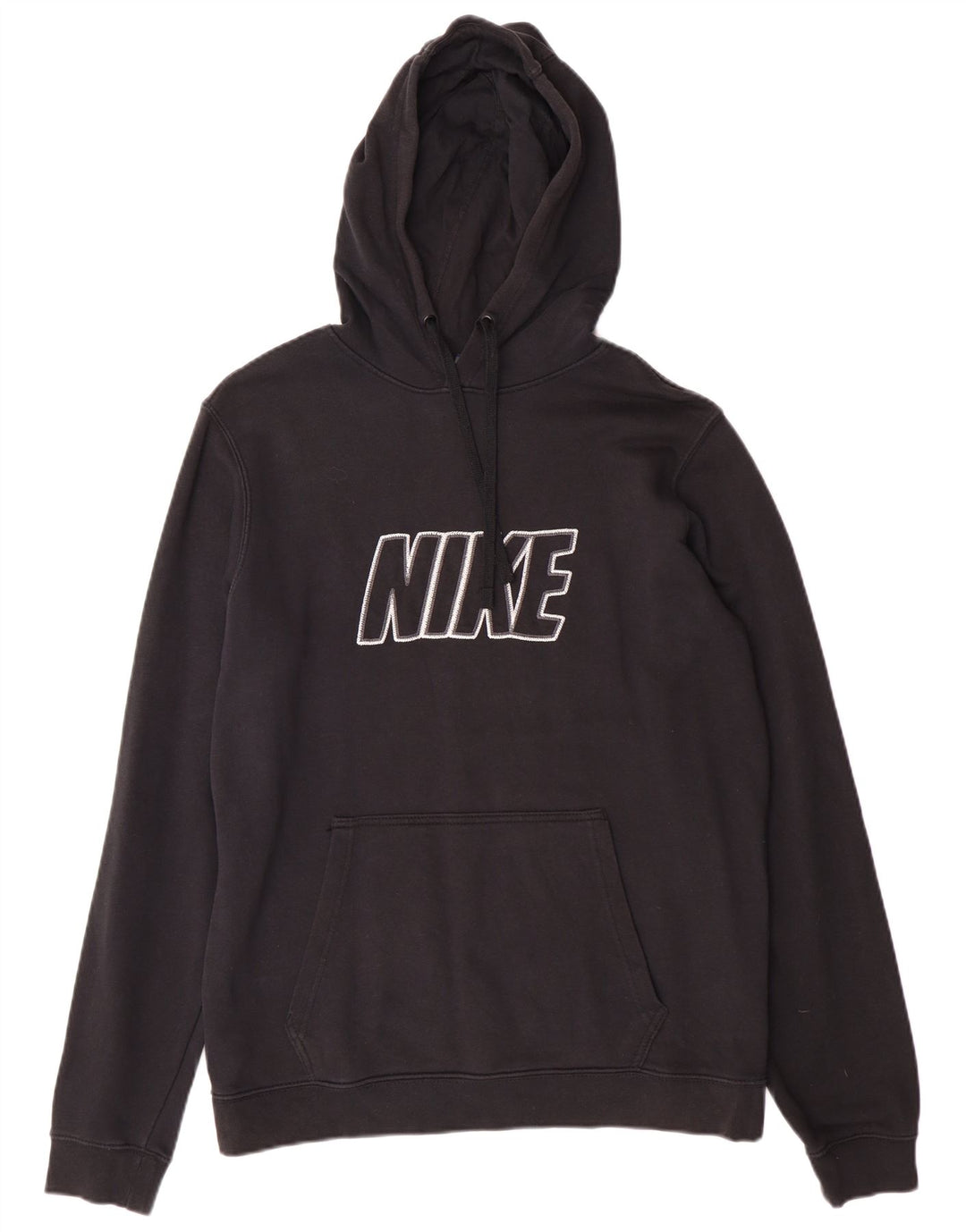 Felpa con cappuccio grafica Nike da uomo in cotone nero medio