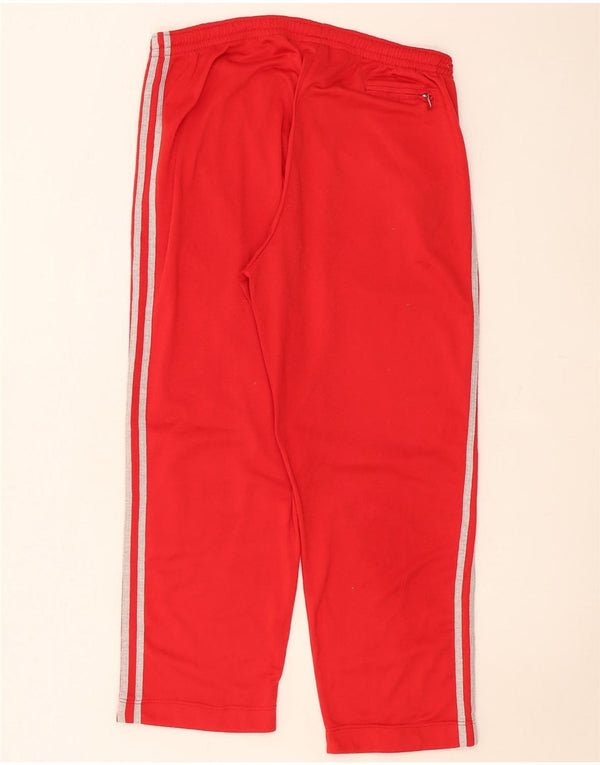 Pantaloni da tuta da uomo Adidas UK 40/42 Poliestere rosso medio