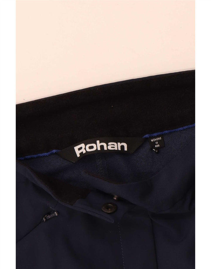 Pantaloni casual bootcut da donna Rohan UK 12 medi W30 L26 blu navy