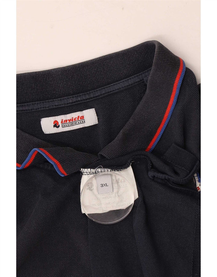 Polo Invicta Uomo 3XL Cotone a Righe Blu Navy