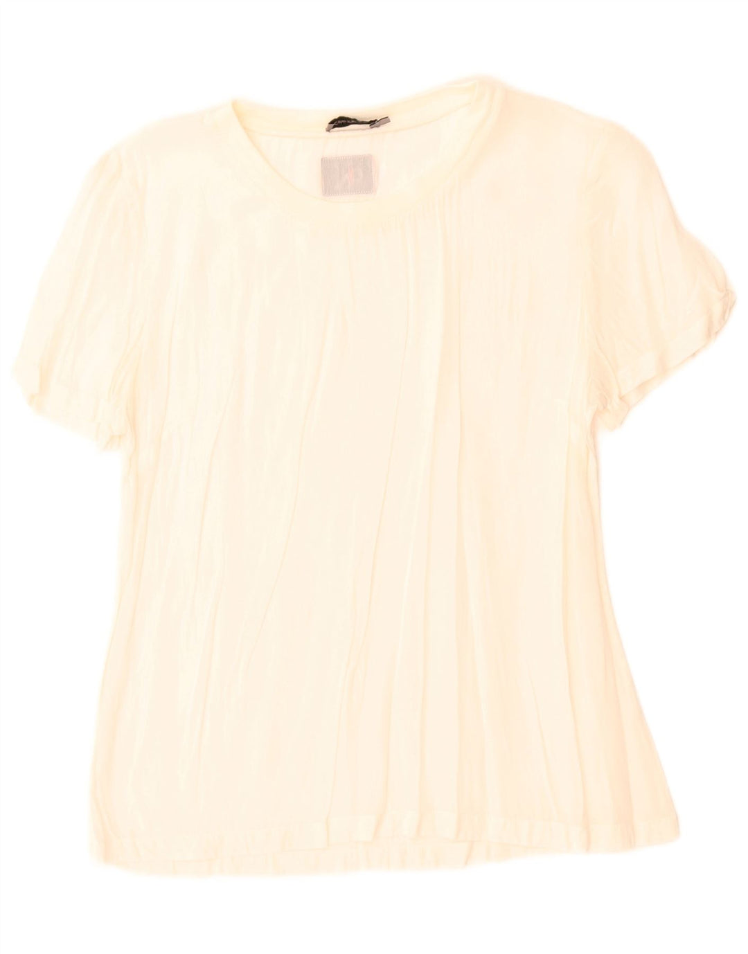 Camicetta da donna Calvin Klein Jeans Top UK 10 Small Bianco sporco