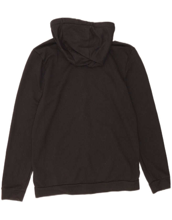 Felpa con cappuccio e zip Nike Dri Fit da uomo, piccola, in poliestere nero