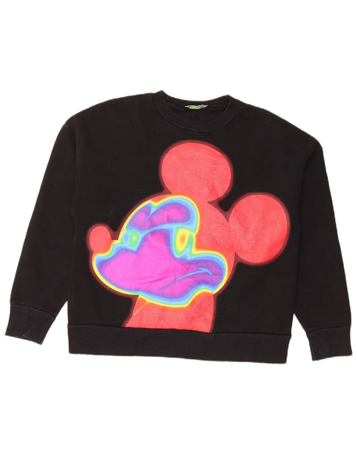 Felpa con grafica Topolino da donna Zara UK 10 piccola nera