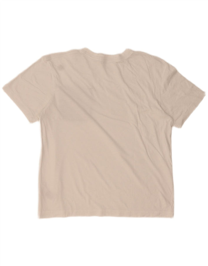 T-shirt grafica da uomo Calvin Klein Top piccola in cotone bianco