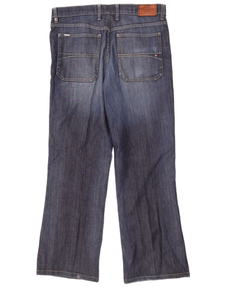 Jeans bootcut da uomo Tommy Hilfiger W34 L29 cotone blu navy