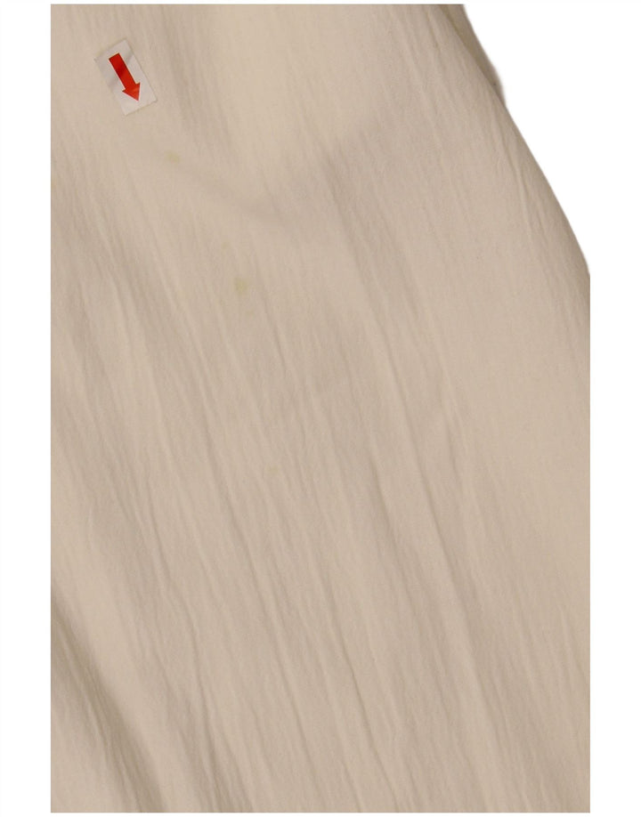 VINTAGE Womens Pegged A-Line Skirt UK 16 Large W32  Off White Polyester