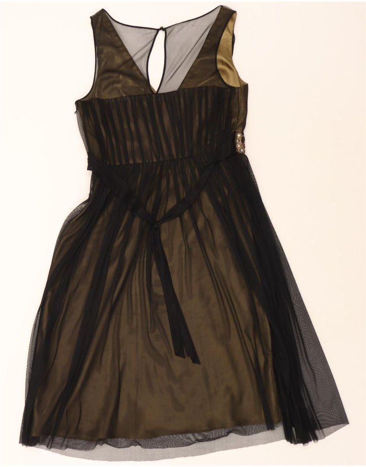 PRINCIPLES Womens Sleeveless A-Line Dress UK 12 Medium Black Vintage Principles and Second-Hand Principles from Messina Hembry 